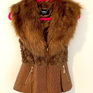 Vegan faux fur vest